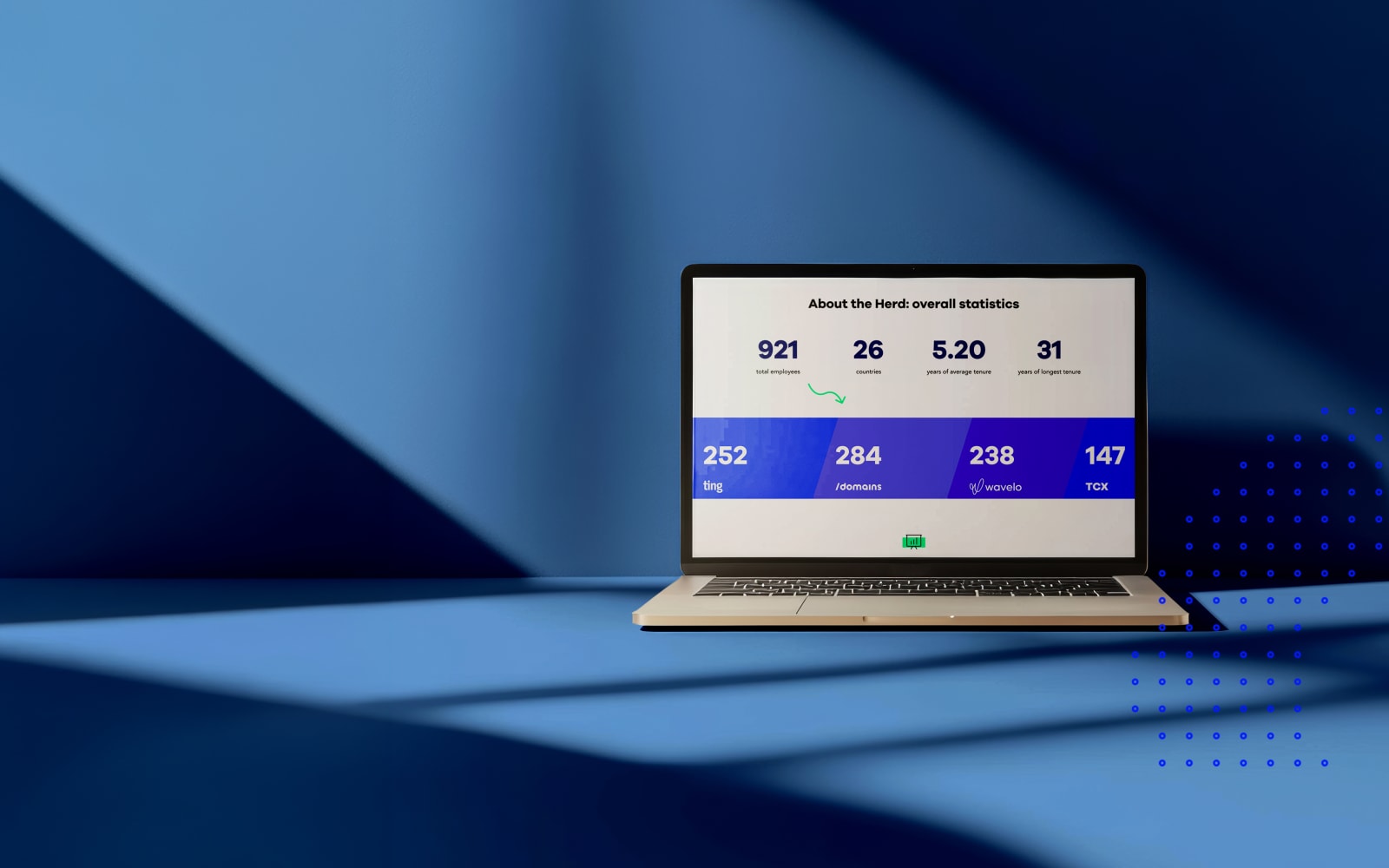 A laptop is showing the Tucows website.