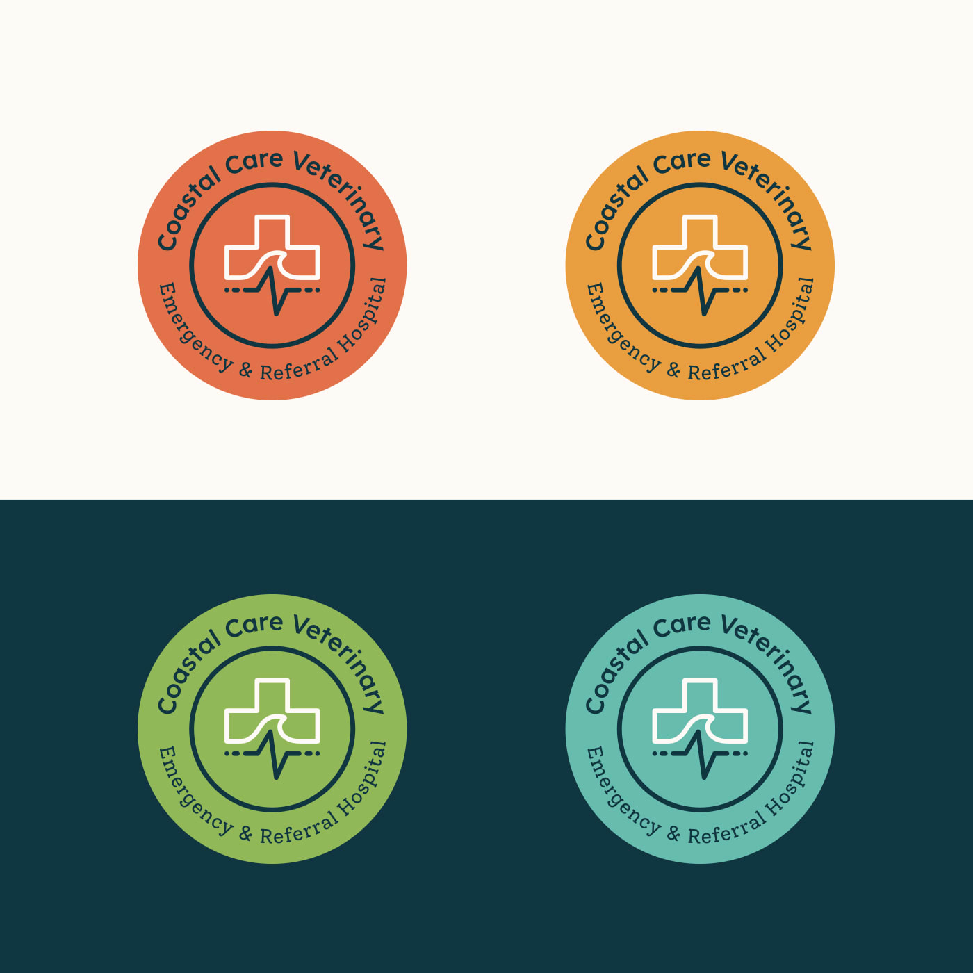 Coastal Care Veterinary branded logos.